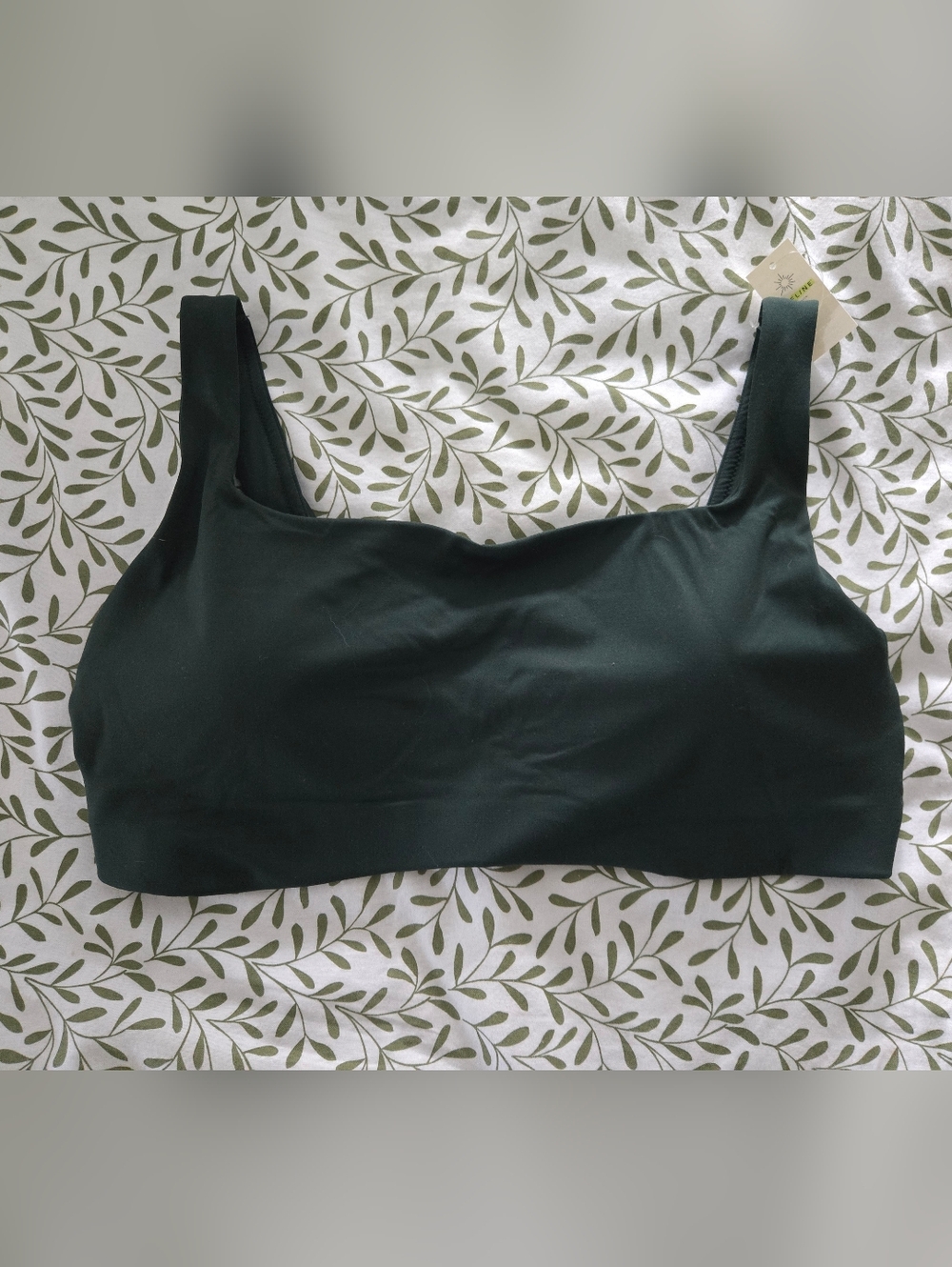NWT OFFLINE by Aerie Real Me Xtra Square Neck Sports Bra Bralette Dark Green XL